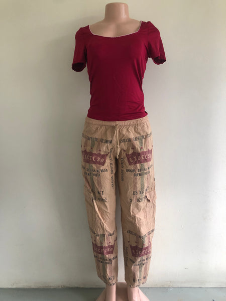 Excelso Coffee Bean Cargo Pants