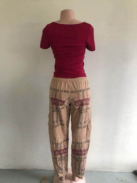 Excelso Coffee Bean Cargo Pants