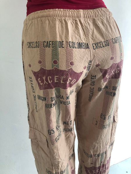 Excelso Coffee Bean Cargo Pants