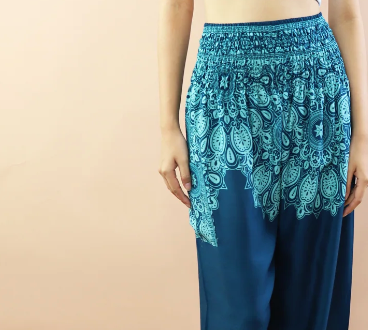 Gypsy Pants - Andala Flower Teal