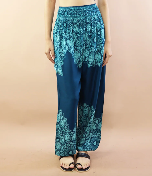 Gypsy Pants - Andala Flower Teal