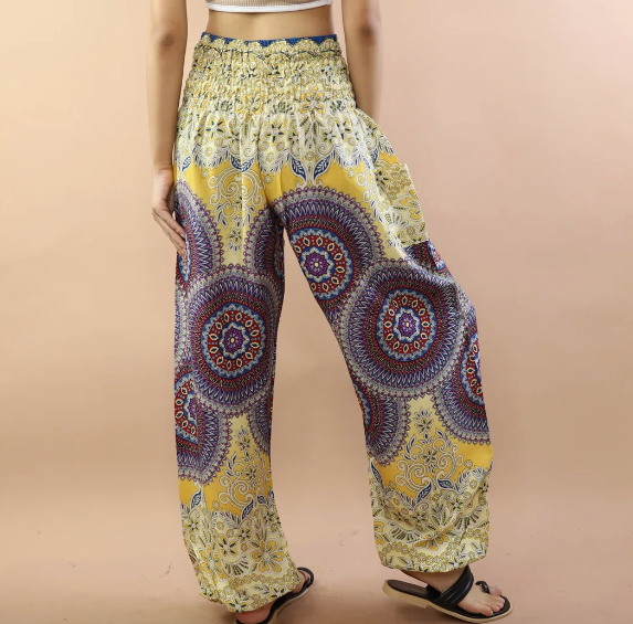 Gypsy Pants - Bright Andala - Lemon