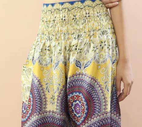 Gypsy Pants - Bright Andala - Lemon