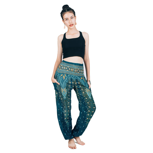 Gypsy Pants - Peacock Feather, Teal