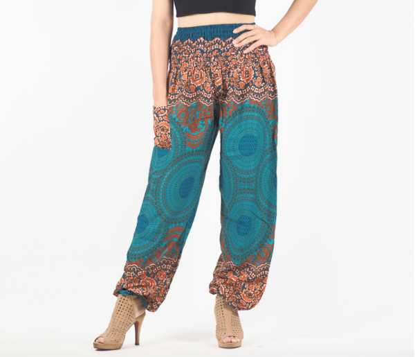 Gypsy Pants - Honeycomb Lace, Sand & Sea - Wanderlust Apparel SA