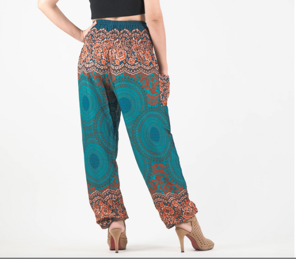 Gypsy Pants - Honeycomb Lace, Sand & Sea - Wanderlust Apparel SA