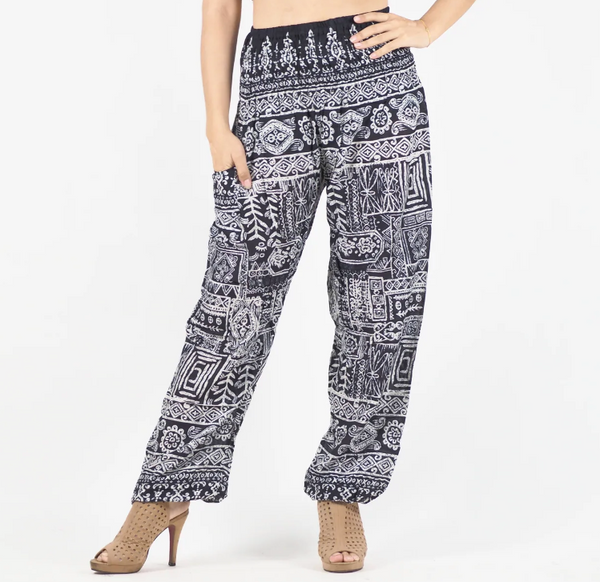 Gypsy Pants - Aztec Black