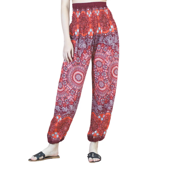 Gypsy Pants - Festive Mandalas, Red