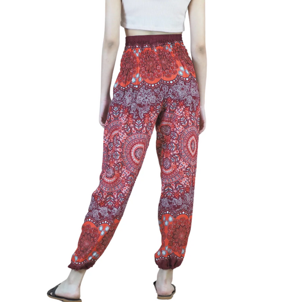 Gypsy Pants - Festive Mandalas, Red
