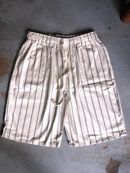 Striped Cotton Shorts