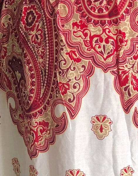 Gypsy Pants - Persian mandalas - Red, Gold & White