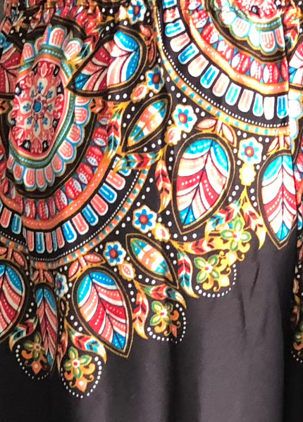 Gypsy Pants - stained glass, Black