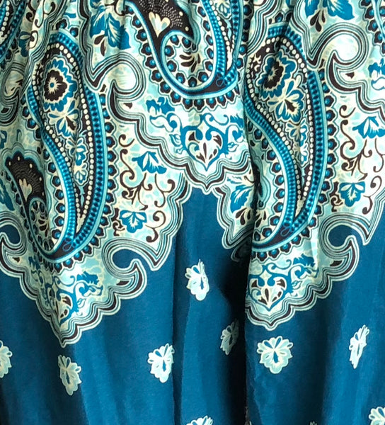 Gypsy Pants - Persian mandalas - Blue, White & Black (Copy)