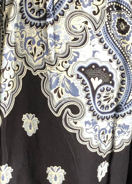 Gypsy Pants - Persian mandalas - Blue, White & Black