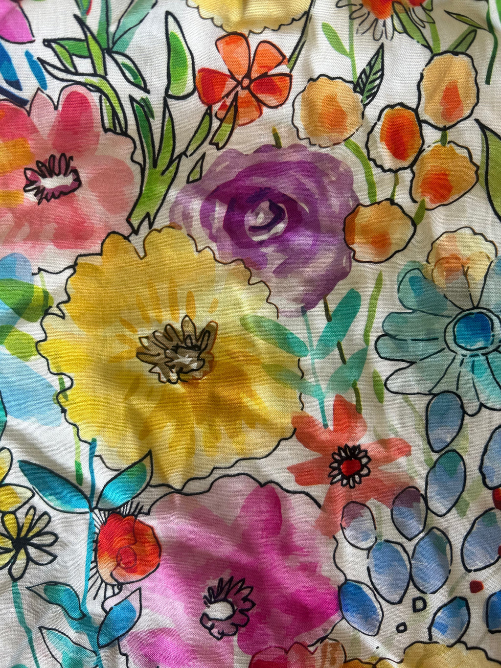 Watercolour Floral Viscose Shorts