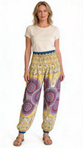 Gypsy Pants - Colored Mandalas - Soft Lemon