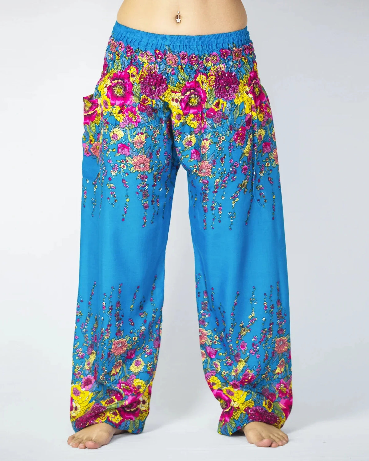 Gypsy Pants - Vintage Floral Blue
