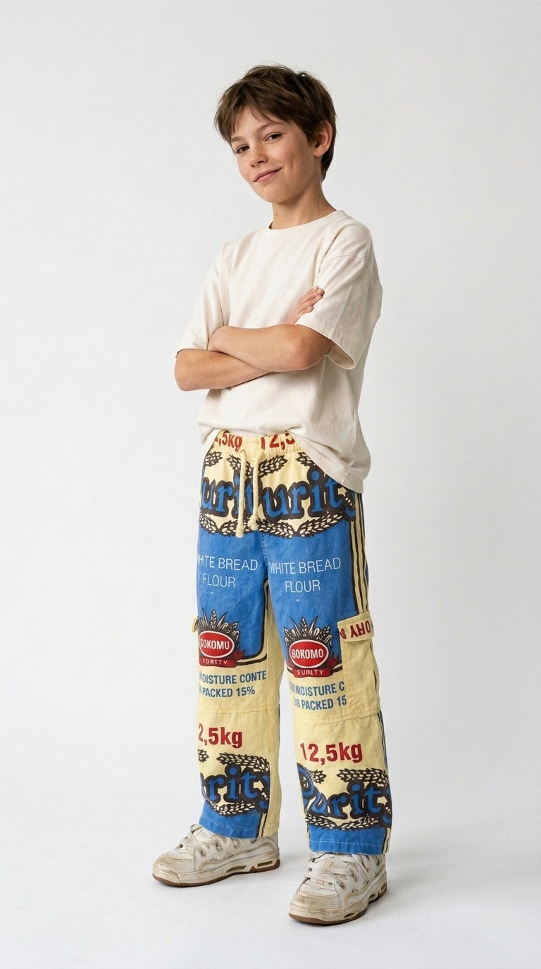 Kids Meelsak Broeke – Flour Bag Pants