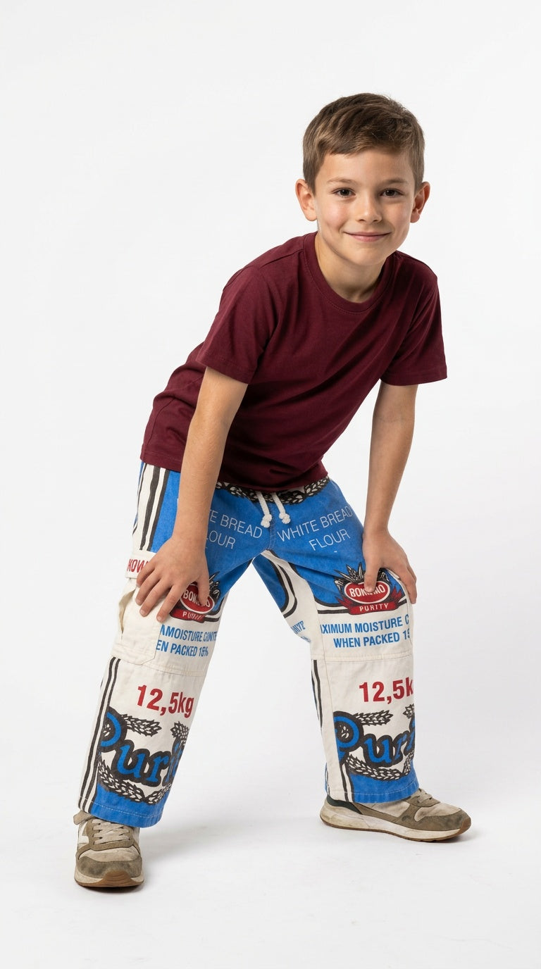 Kids Meelsak Broeke – Flour Bag Pants