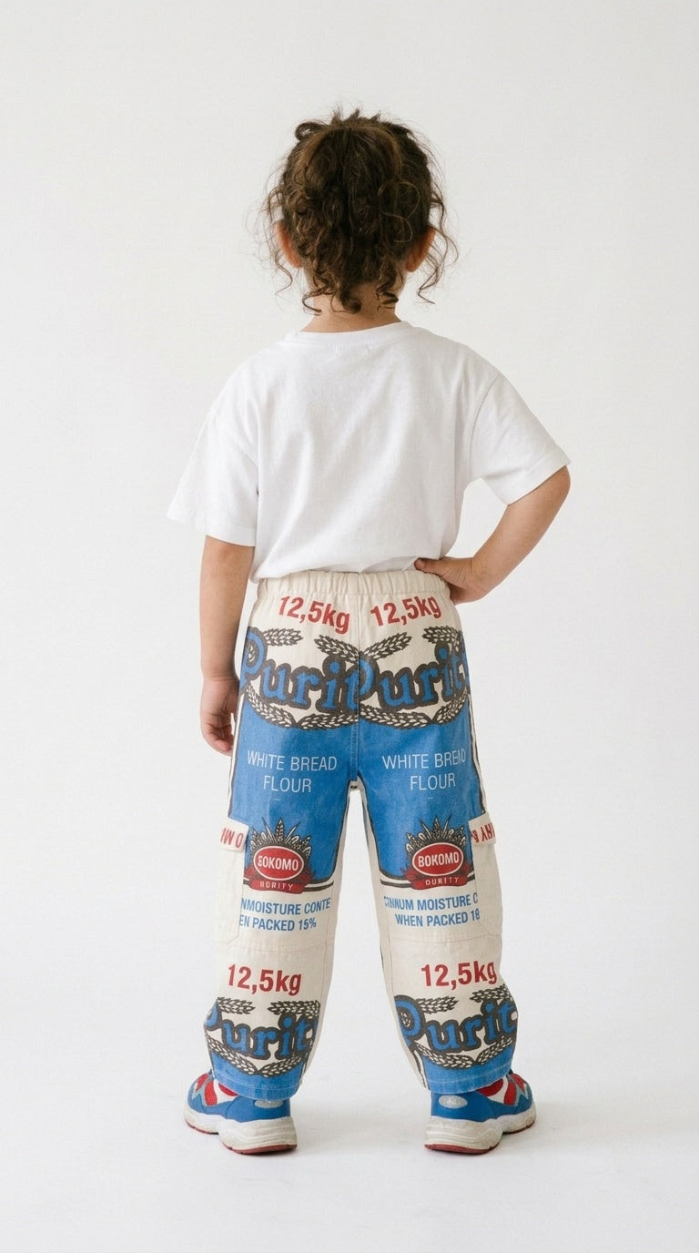 Kids Meelsak Broeke – Flour Bag Pants