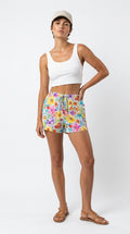 Watercolour Floral Viscose Shorts