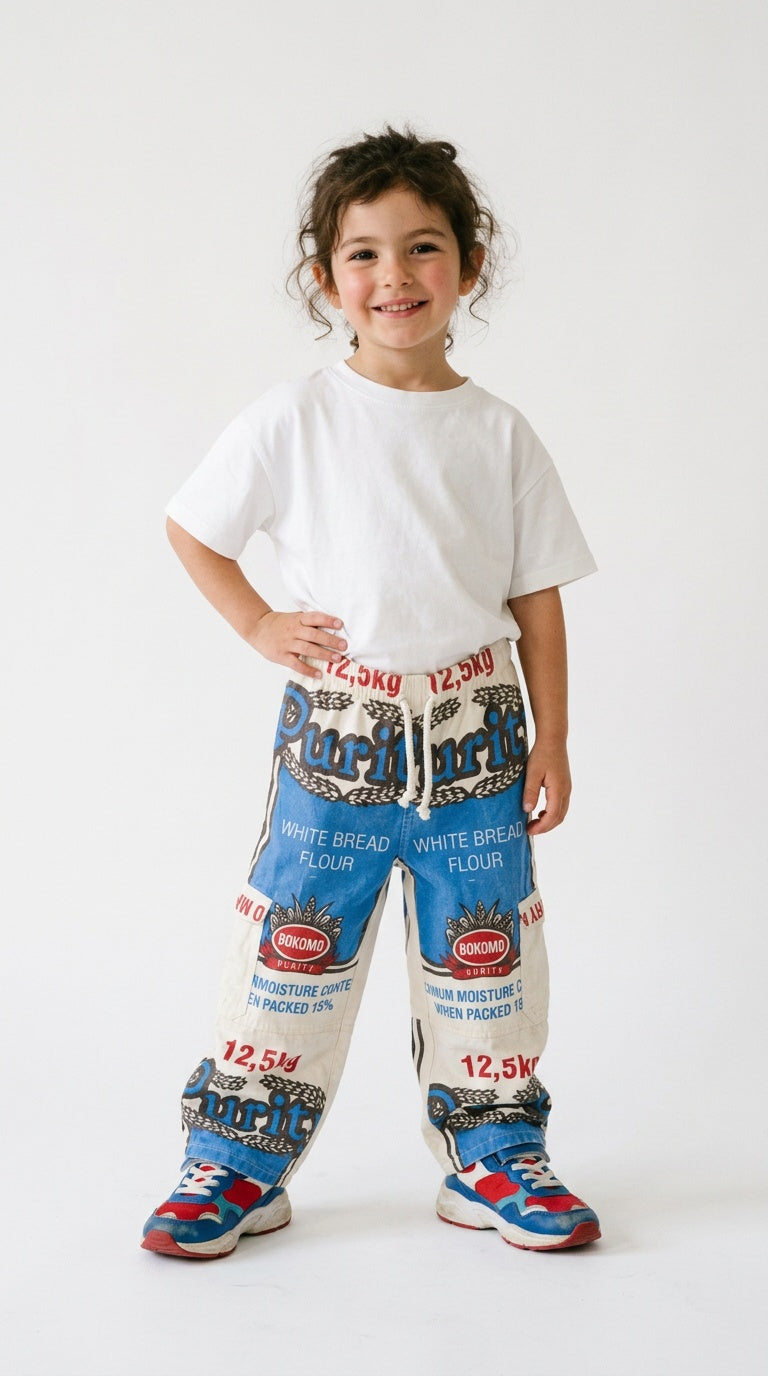 Kids Meelsak Broeke – Flour Bag Pants
