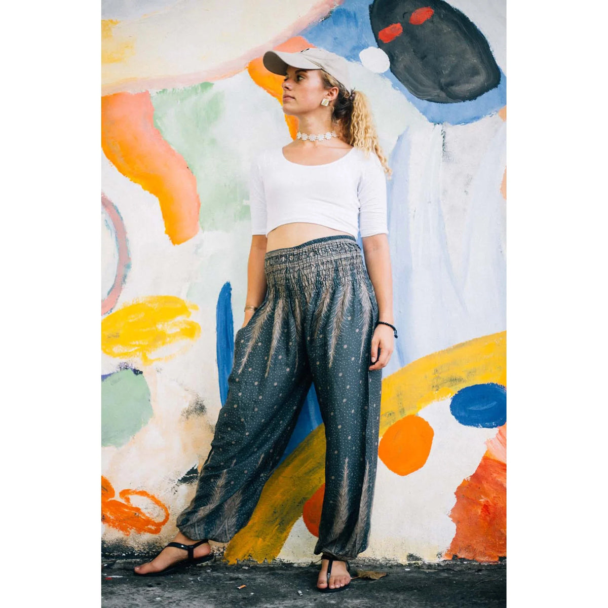 Gypsy Pants - Feathers Grey