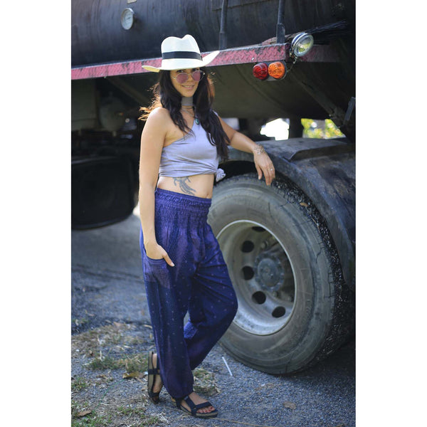 Gypsy Pants - Feathers, Navy