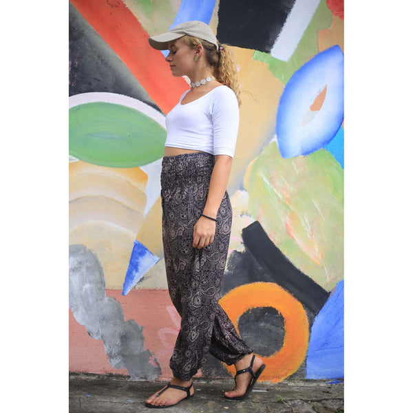 Gypsy Pants - Paisley Mystery, Black & Gold