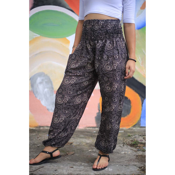 Gypsy Pants - Paisley Mystery, Black & Gold