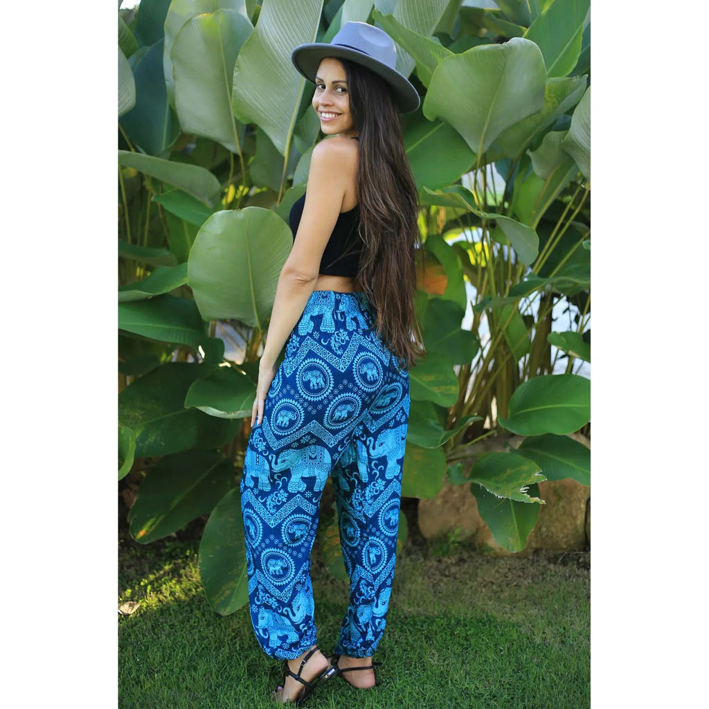 Gypsy Pants - Elephant Circles, Caribbean Blues