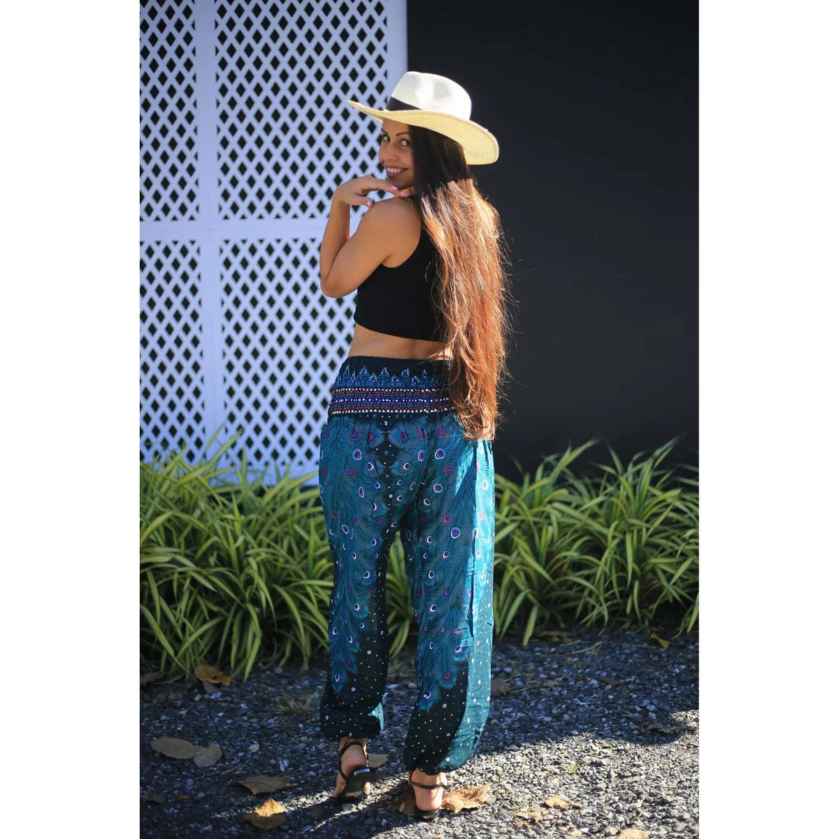 Gypsy Pants - Peacock Fantasy, Teal