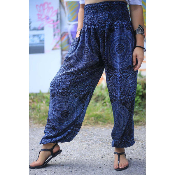 Gypsy Pants - Monotone Mandala - Midnight - Wanderlust Apparel SA