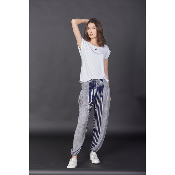 Gypsy Pants - Stripes, Navy & White
