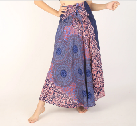 Boho Skirt - Honeycomb Lace, Lavender & Rose