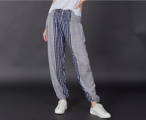 Gypsy Pants - Stripes, Navy & White