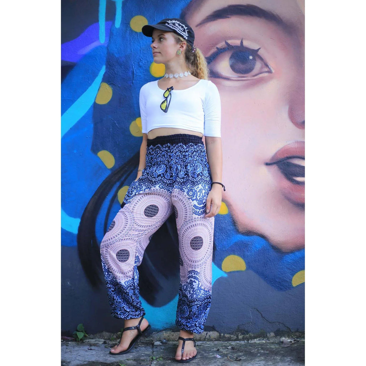 Gypsy Pants - Honeycomb Lace, Twilight - Wanderlust Apparel SA
