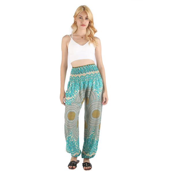 Gypsy Pants - Honeycomb Lace, Turquoise & Mustard